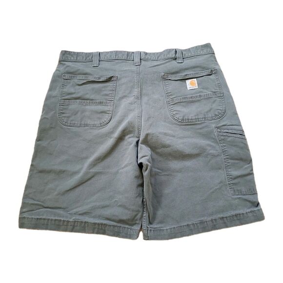 2020 Carhartt Relaxed Fit Size 40 Mens Gravel Canvas Utility Work Shorts - Picture 1 of 10